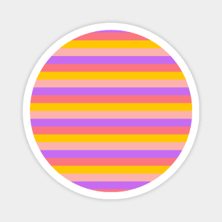 Retro Purple And Yellow Magnet